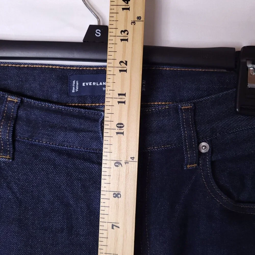 Everlane Uniform Jeans Mens 31x32 Slim Dark Wash